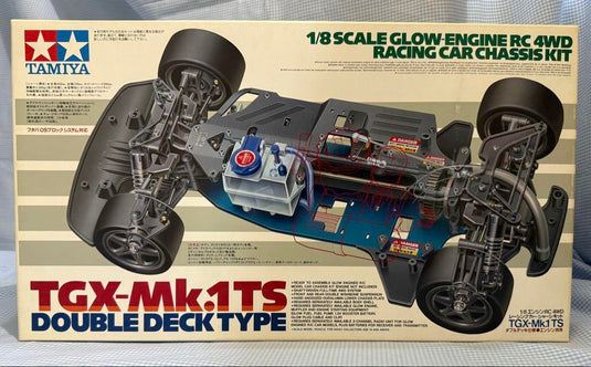 Used Tamiya 1/8 TGX-Mk.1 TS Glow Engine RC Car Chassis Kit