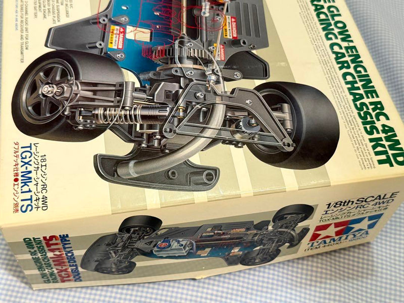 Load image into Gallery viewer, Used Tamiya 1/8 TGX-Mk.1 TS Glow Engine RC Car Chassis Kit