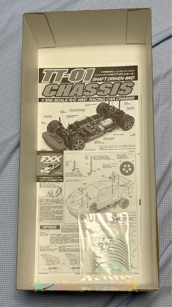 Load image into Gallery viewer, Used Tamiya Ferrari FXX 1/10 Finished Body TT-01 Chassis Kit Unused