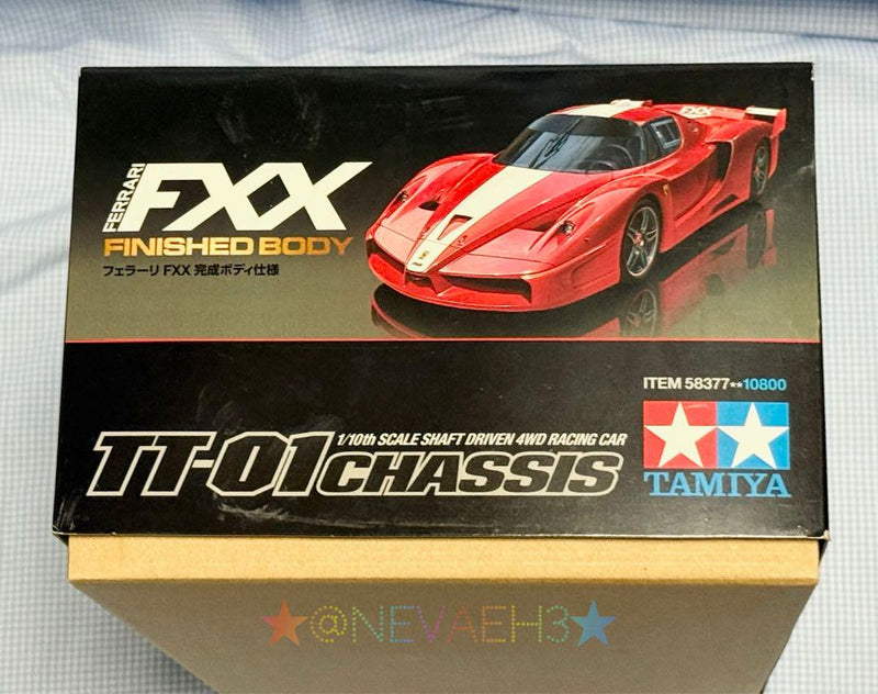 Load image into Gallery viewer, Used Tamiya Ferrari FXX 1/10 Finished Body TT-01 Chassis Kit Unused