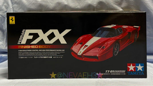 Used Tamiya Ferrari FXX 1/10 Finished Body TT-01 Chassis Kit Unused
