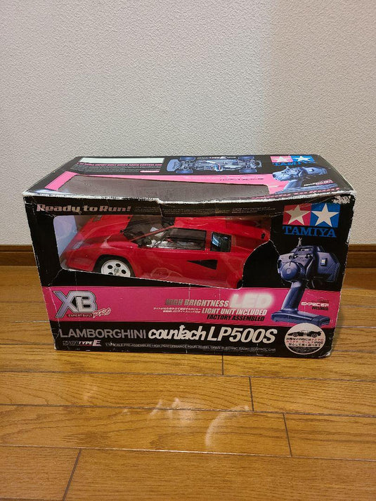 Used Tamiya 1/10 XB Lamborghini Countach LP500S TT-01E Assembled Full Set 57780