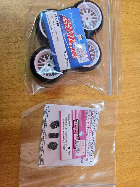 Used Tamiya M-05 Mini Drift Car Abarth Body Assembled Chassis No Electronics