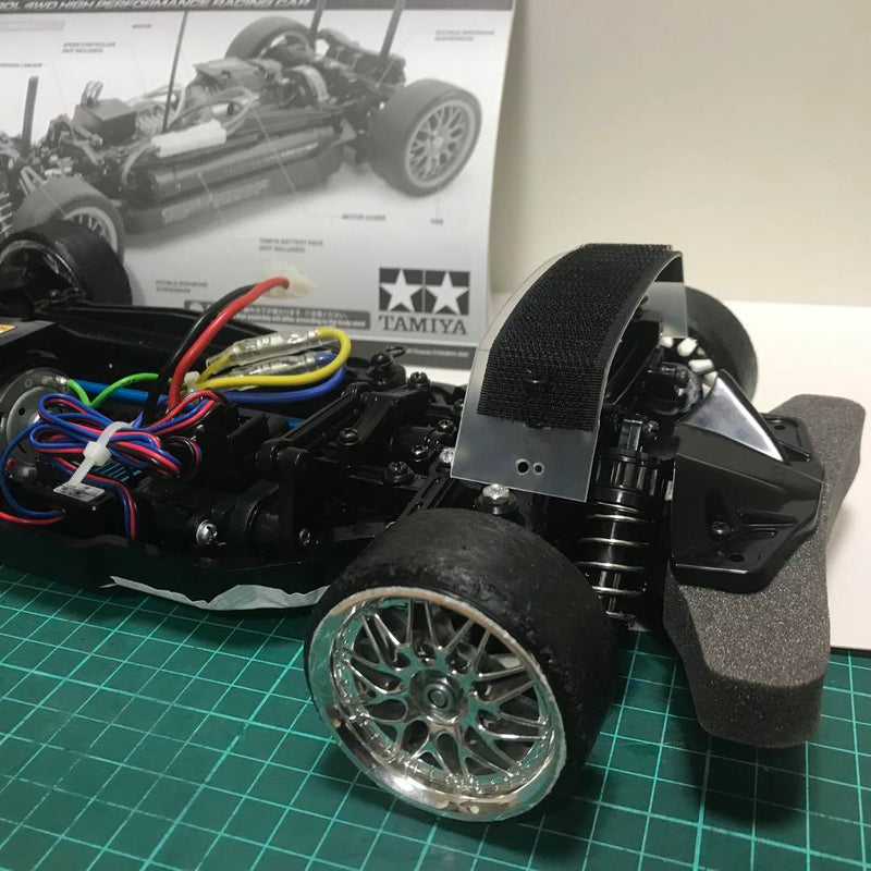 Chargez l'image dans la visionneuse de la galerie, Used Tamiya TT-02 Subaru Impreza 99 Assembled Full Set RC Car w/ Sanwa MX6 Radio