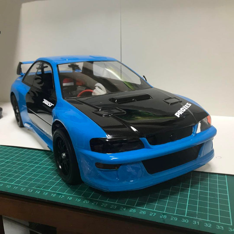 Chargez l'image dans la visionneuse de la galerie, Used Tamiya TT-02 Subaru Impreza 99 Assembled Full Set RC Car w/ Sanwa MX6 Radio