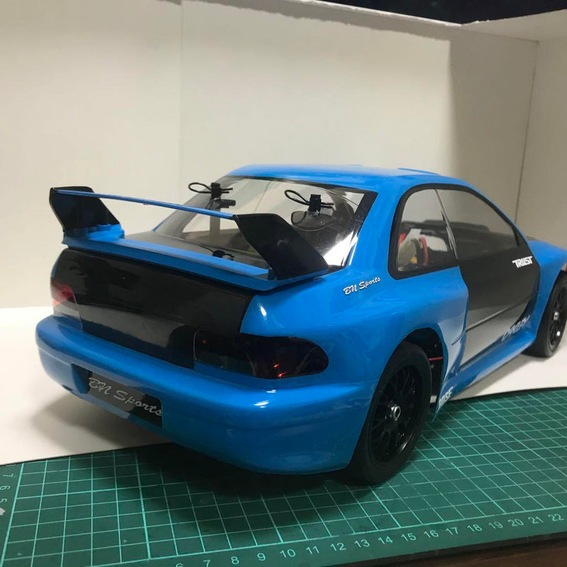 Chargez l'image dans la visionneuse de la galerie, Used Tamiya TT-02 Subaru Impreza 99 Assembled Full Set RC Car w/ Sanwa MX6 Radio