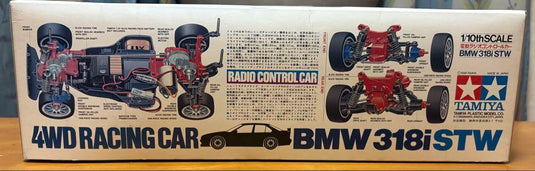 Used Tamiya 1/10 BMW 318i STW TA-02 Chassis Unassembled Kit