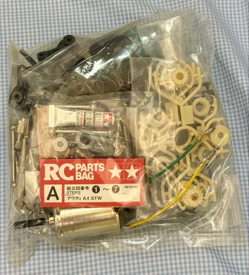 Load image into Gallery viewer, Used Tamiya Audi A4 STW 1/10 4WD RC Car Kit Unused 58182