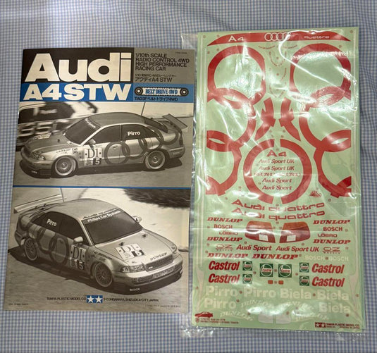 Used Tamiya Audi A4 STW 1/10 4WD RC Car Kit Unused 58182