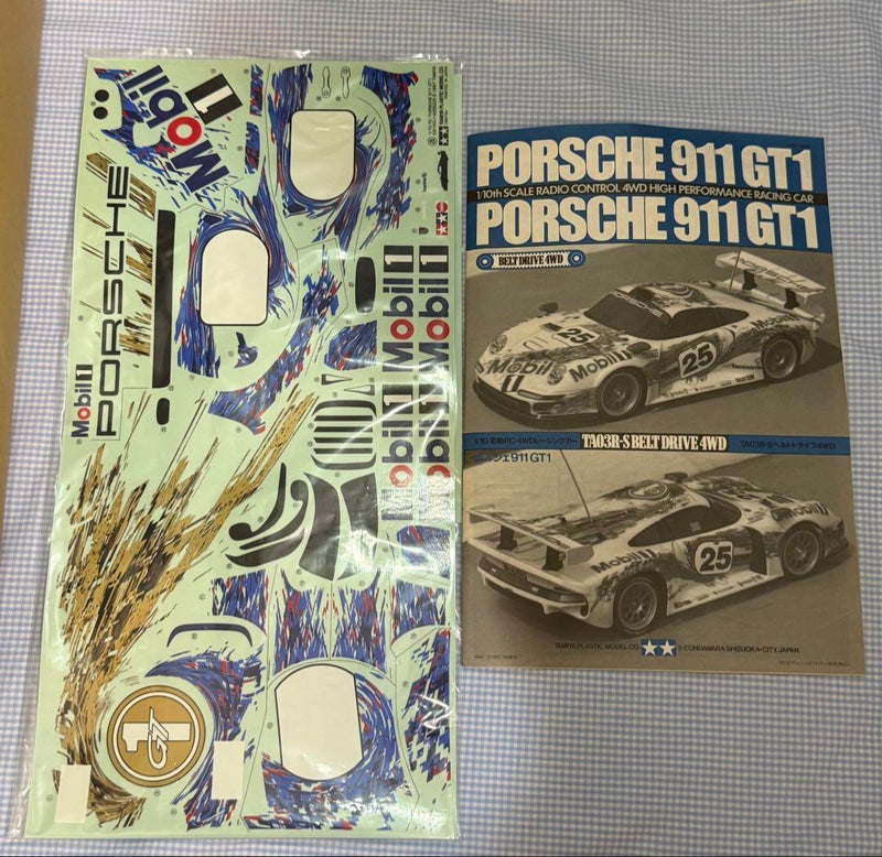Load image into Gallery viewer, Used Tamiya 1/10 Porsche 911 GT1 4WD Unassembled RC Car Kit
