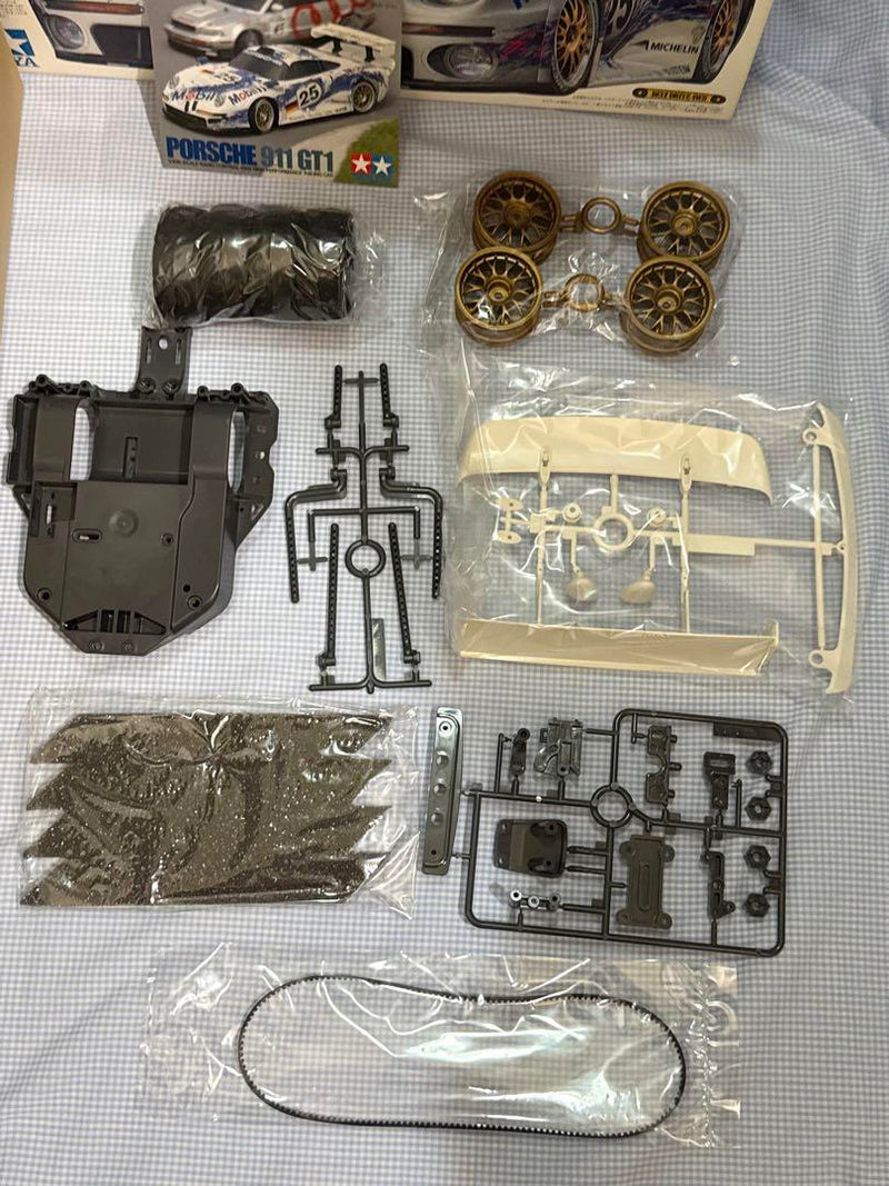 Load image into Gallery viewer, Used Tamiya 1/10 Porsche 911 GT1 4WD Unassembled RC Car Kit