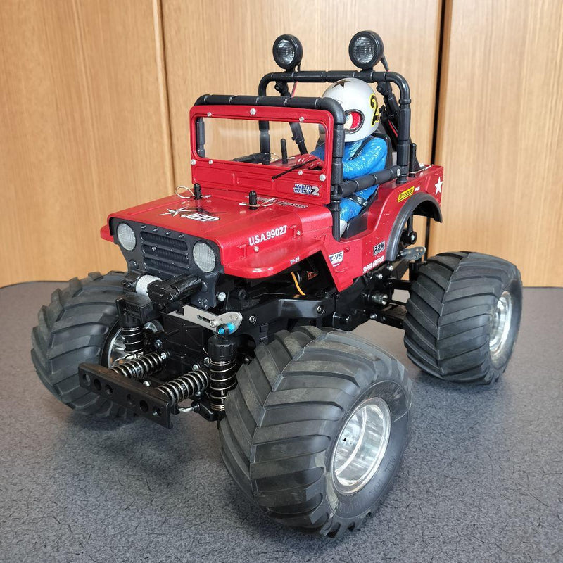 Load image into Gallery viewer, Tamiya Wild Willy 2 Custom RC Car w/ LED Lights Upgrades Used No TX/RX - Used
