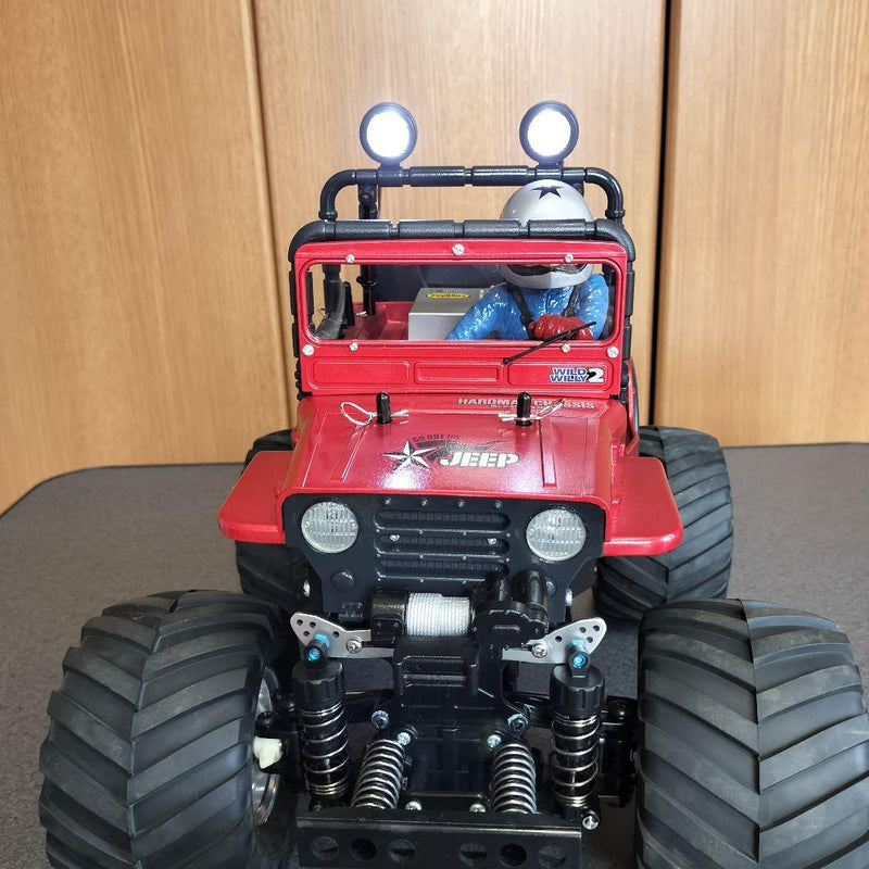 Load image into Gallery viewer, Tamiya Wild Willy 2 Custom RC Car w/ LED Lights Upgrades Used No TX/RX - Used