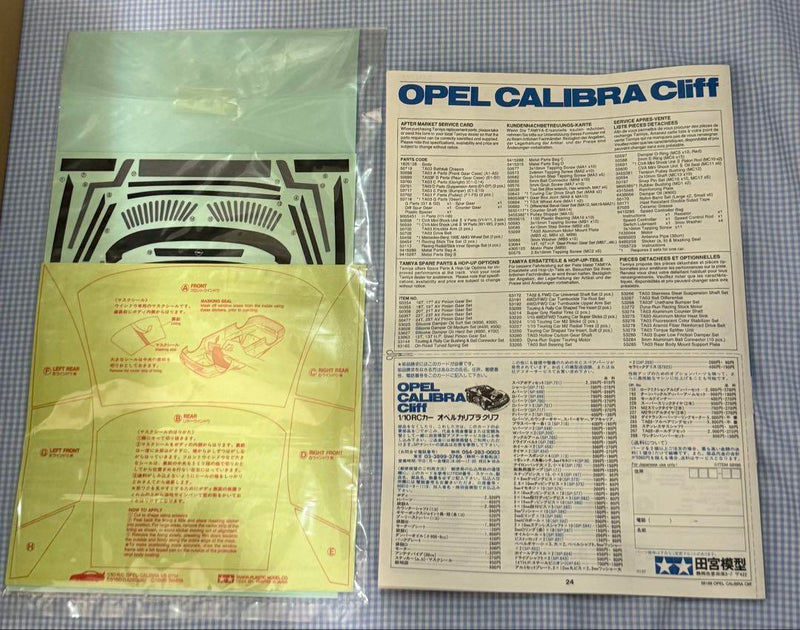 Load image into Gallery viewer, Used Tamiya Opel Calibra Cliff 1/10 4WD RC Car Kit Unused 58183