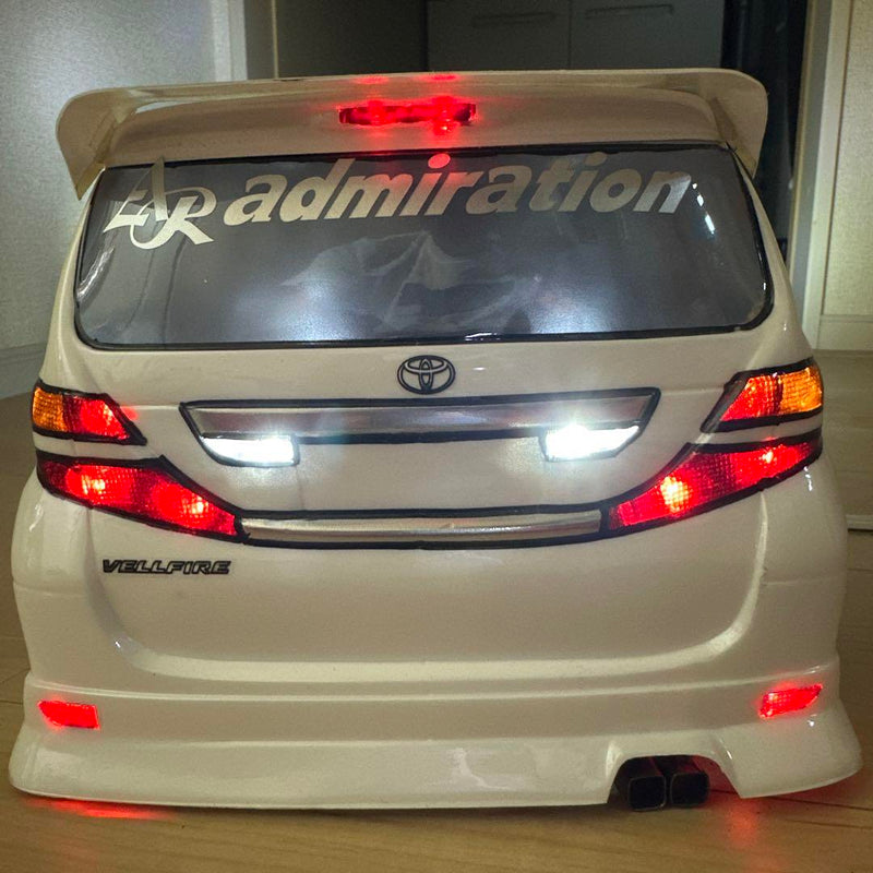 Laden Sie das Bild in Galerie -Viewer, ABC Hobby Vellfire Body on GRK Silver Carbon Chassis with Decoration Lights - Used