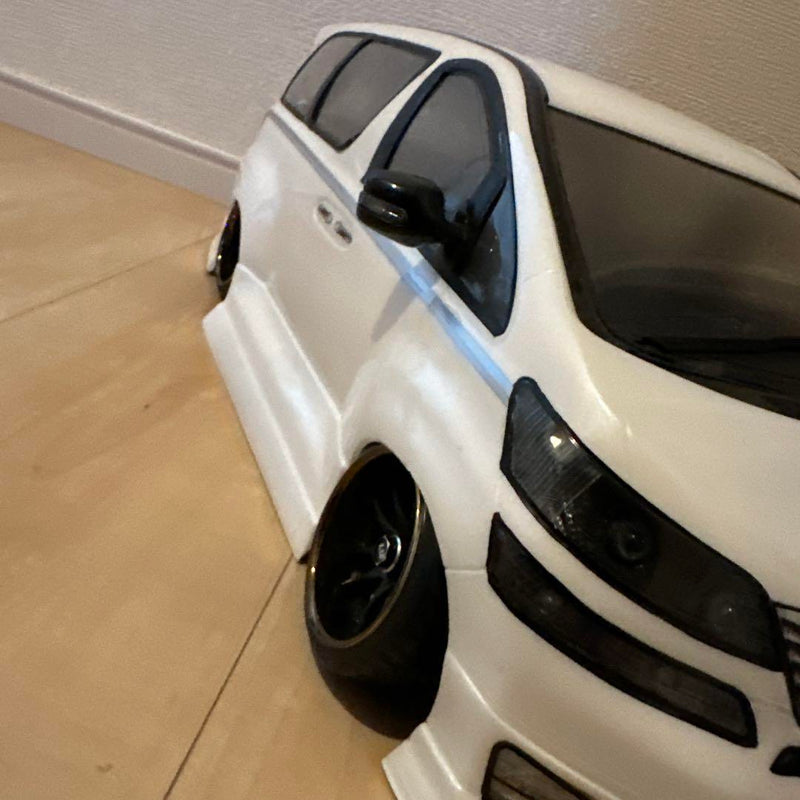 Laden Sie das Bild in Galerie -Viewer, ABC Hobby Vellfire Body on GRK Silver Carbon Chassis with Decoration Lights - Used