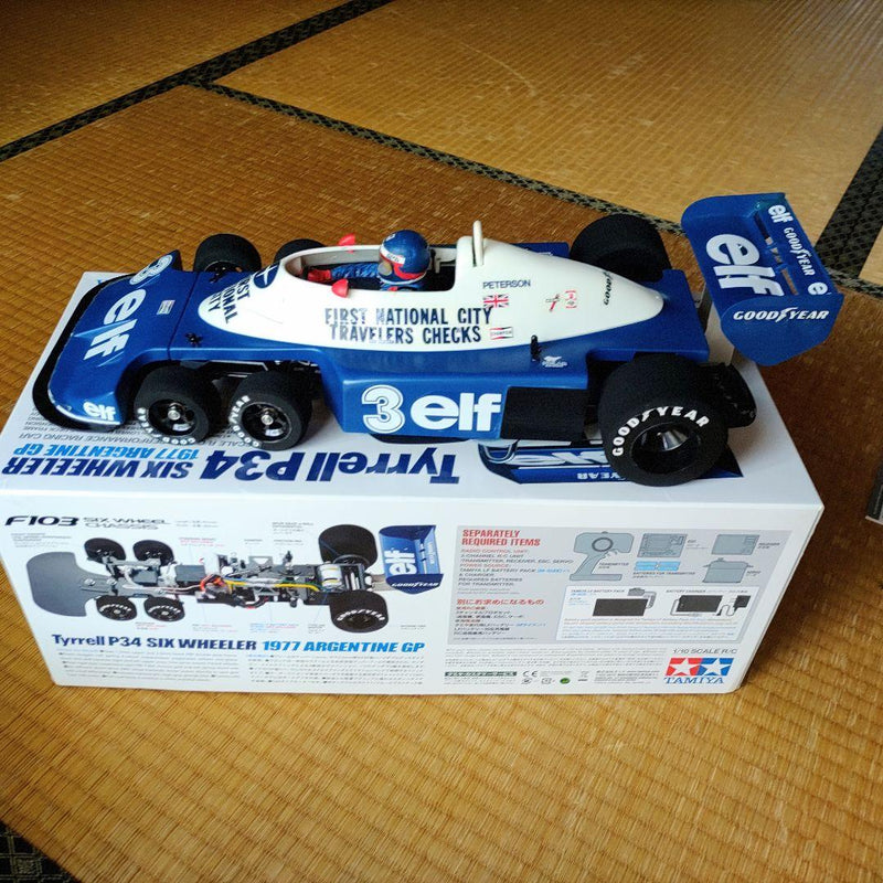Chargez l'image dans la visionneuse de la galerie, Used Tamiya Tyrrell P34 1977 Argentine GP Assembled RC Car with 2.4G Radio
