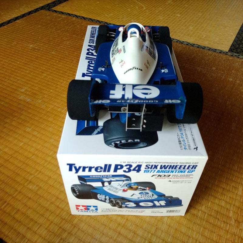 Chargez l'image dans la visionneuse de la galerie, Used Tamiya Tyrrell P34 1977 Argentine GP Assembled RC Car with 2.4G Radio