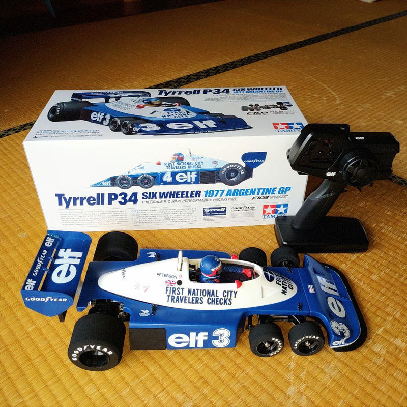 Chargez l'image dans la visionneuse de la galerie, Used Tamiya Tyrrell P34 1977 Argentine GP Assembled RC Car with 2.4G Radio