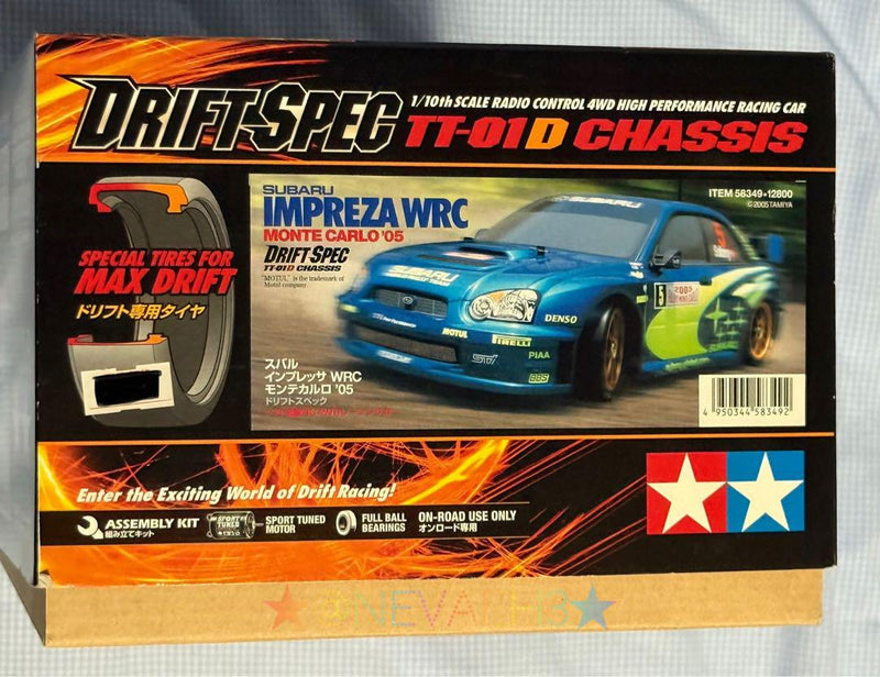 Chargez l'image dans la visionneuse de la galerie, Used Tamiya Subaru Impreza WRC Monte Carlo 85 TT-01D Drift Spec 1/10 Kit Unused