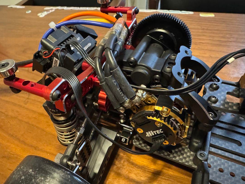 Chargez l'image dans la visionneuse de la galerie, Used YOKOMO YD-2E with Many Option Parts and Electronics No Receiver Gyro Servo