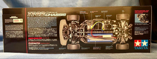 Used Tamiya 1/10 Ferrari F12tdf TT-02 Chassis Unassembled Kit
