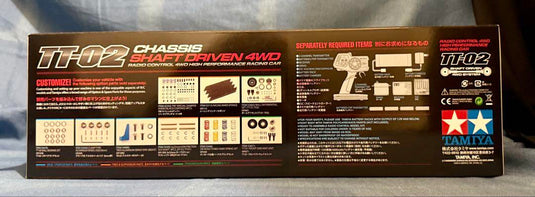 Used Tamiya 1/10 Ferrari F12tdf TT-02 Chassis Unassembled Kit