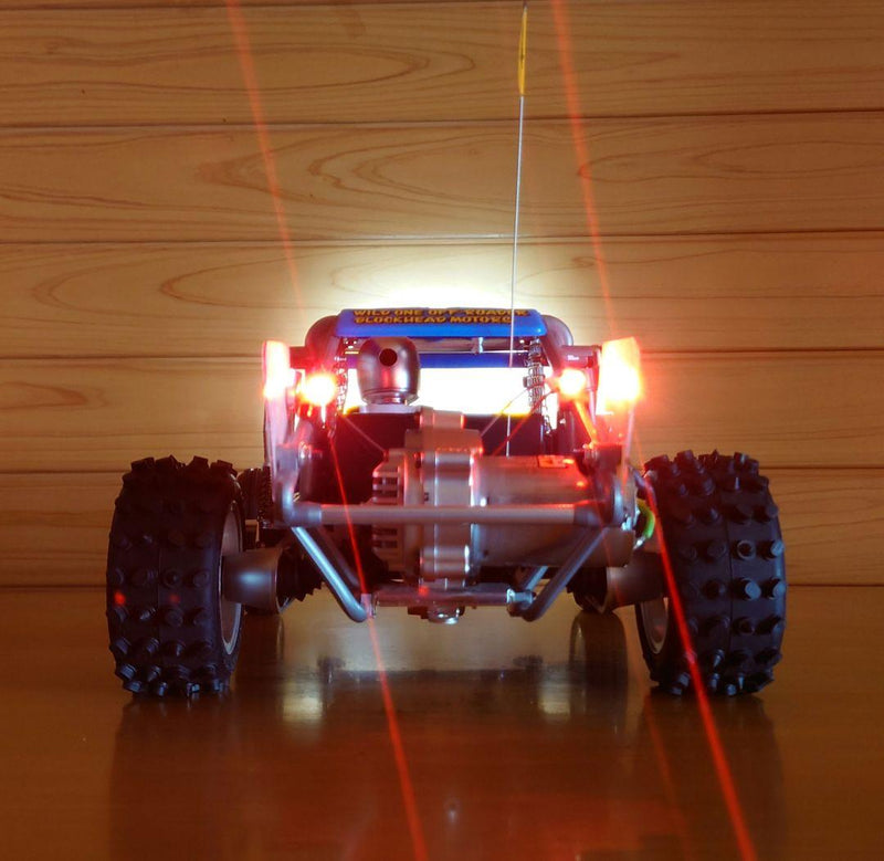 Chargez l'image dans la visionneuse de la galerie, Used Tamiya XB Wild One Off-Roader Blockhead Motors Assembled with LED Light Kit