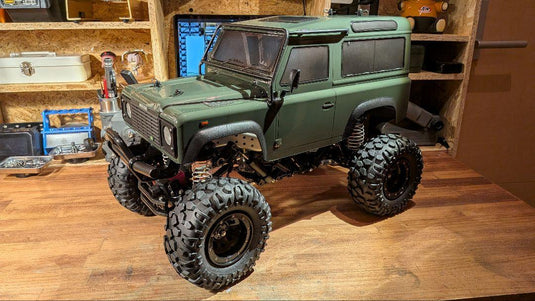 Used Tamiya CR01 Defender 90 Custom 4WS Spec Unused Assembled Car