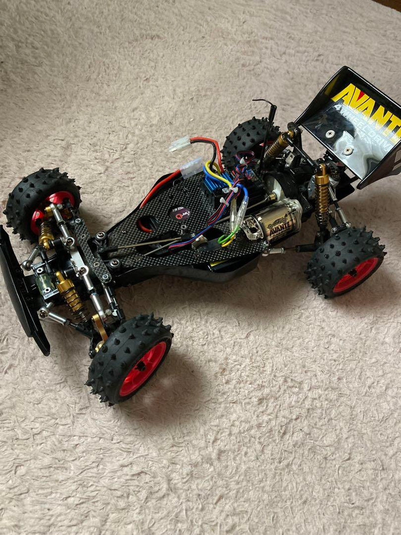 Load image into Gallery viewer, Used Tamiya 1/10 Avante 2011 Black Special Full Set RC Car Battery Required