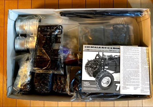 Used Tamiya 1/10 Agrios TXT-2 4x4 Monster Truck Kit Unopened with Bonus Motor