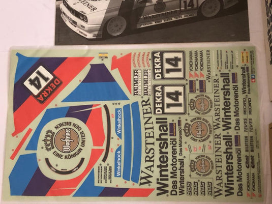 Used Tamiya 1/10 Schnitzer BMW M3 Sport Evo. TA01 Kit Unassembled Vintage 1992