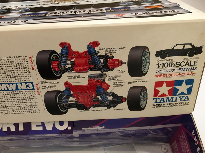 Load image into Gallery viewer, Used Tamiya 1/10 Schnitzer BMW M3 Sport Evo. TA01 Kit Unassembled Vintage 1992