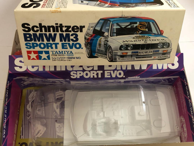 Load image into Gallery viewer, Used Tamiya 1/10 Schnitzer BMW M3 Sport Evo. TA01 Kit Unassembled Vintage 1992