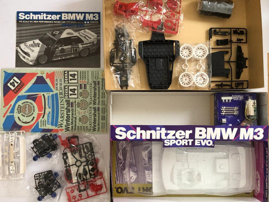 Used Tamiya 1/10 Schnitzer BMW M3 Sport Evo. TA01 Kit Unassembled Vintage 1992