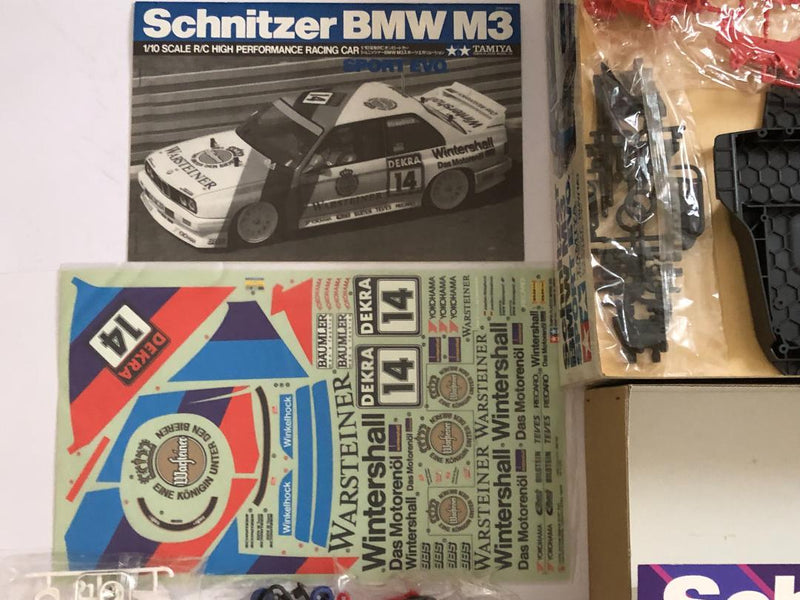 Load image into Gallery viewer, Used Tamiya 1/10 Schnitzer BMW M3 Sport Evo. TA01 Kit Unassembled Vintage 1992