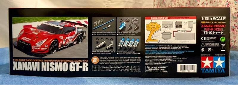 Chargez l'image dans la visionneuse de la galerie, Used Tamiya Xanavi Nismo GT-R R35 1/10 TB-03 Chassis RC Car Kit Unused