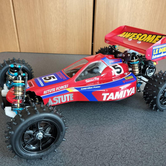 Used Tamiya Super Astute Full Custom Unused with Electronics and Carbon Chassis