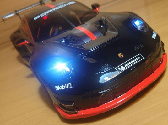 Used Tamiya Porsche 911 GT3 R 992 TT-02 Assembled Full Set with Sanwa MX-6 Unused