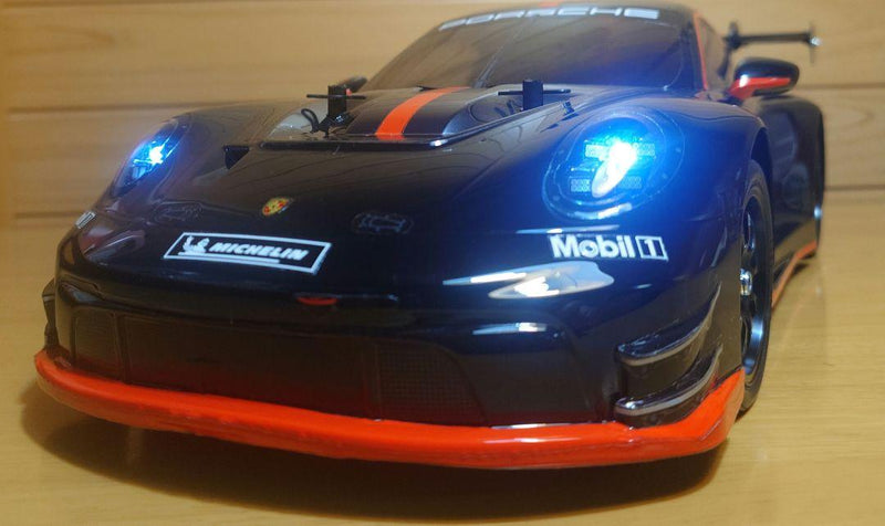 Load image into Gallery viewer, Used Tamiya Porsche 911 GT3 R 992 TT-02 Assembled Full Set with Sanwa MX-6 Unused