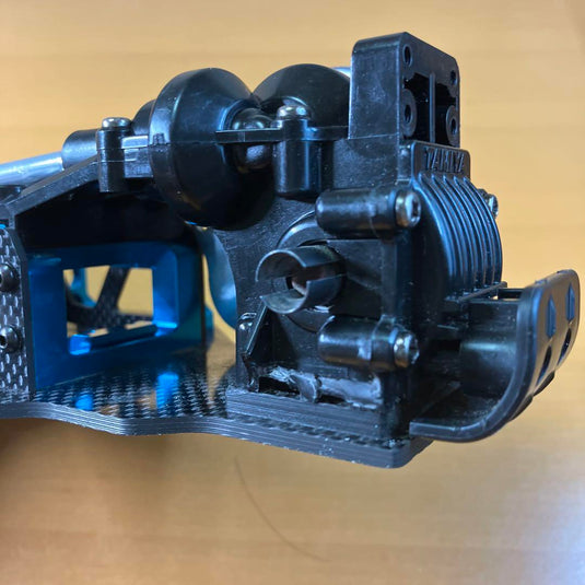 Used Tamiya DF-03 Carbon Conversion Chassis with Spare Gearbox