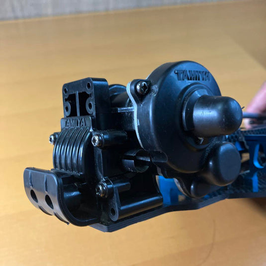 Used Tamiya DF-03 Carbon Conversion Chassis with Spare Gearbox