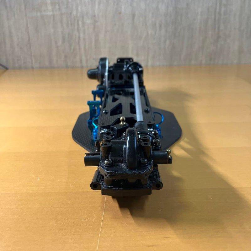 Load image into Gallery viewer, Used Tamiya DF-03 Carbon Conversion Chassis with Spare Gearbox