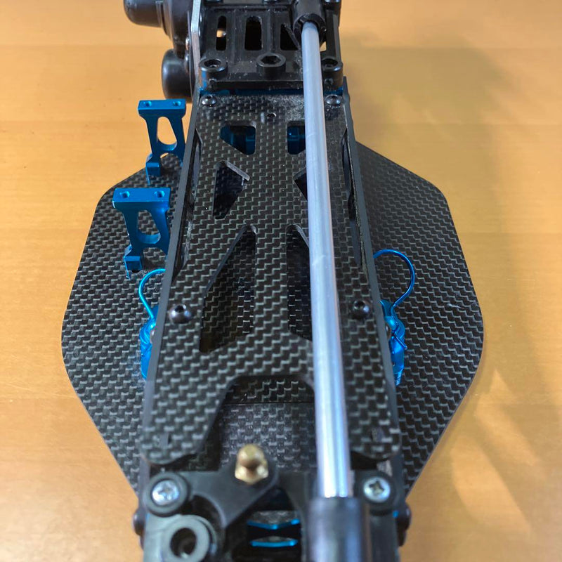 Load image into Gallery viewer, Used Tamiya DF-03 Carbon Conversion Chassis with Spare Gearbox
