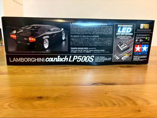 Used Tamiya 1/10 Lamborghini Countach LP500S Unassembled Kit with LED