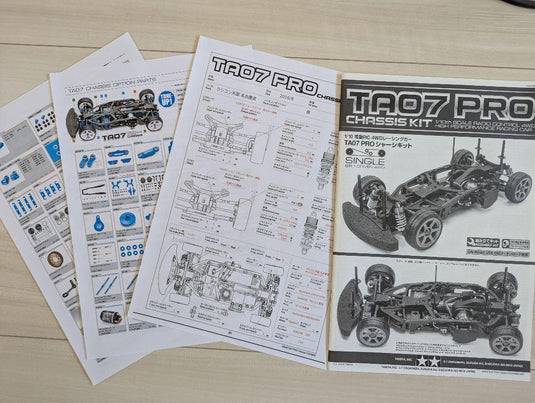 Used Tamiya TA07 Assembled Unused with New Electronics and Many Option Parts