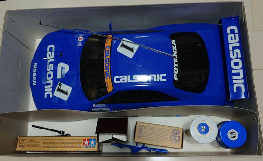 Used Tamiya Calsonic Skyline GT-R TL-01 Chassis RC Car Body Only