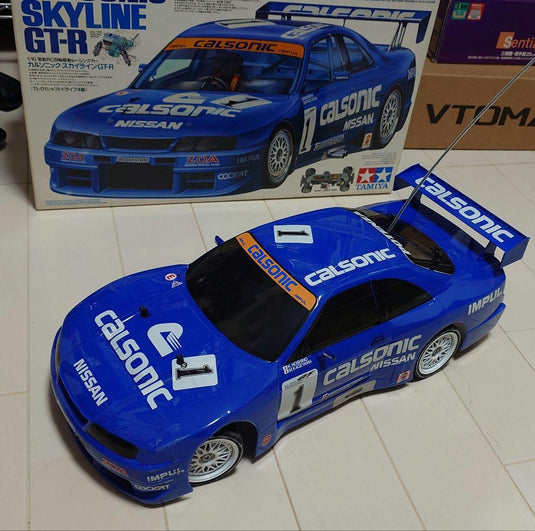 Used Tamiya Calsonic Skyline GT-R TL-01 Chassis RC Car Body Only