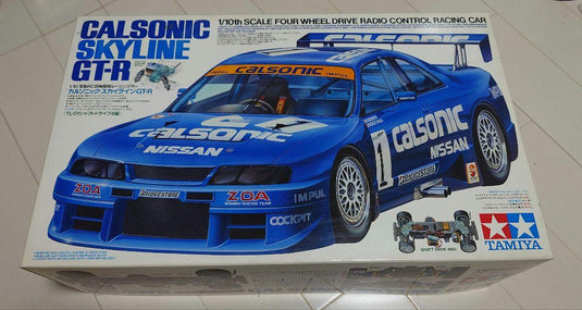 Used Tamiya Calsonic Skyline GT-R TL-01 Chassis RC Car Body Only
