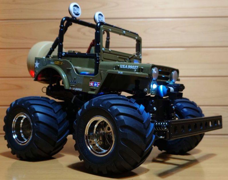 Chargez l'image dans la visionneuse de la galerie, Used Tamiya XB Wild Willy 2 Buffalo Custom with LED Lights Full Set Unused